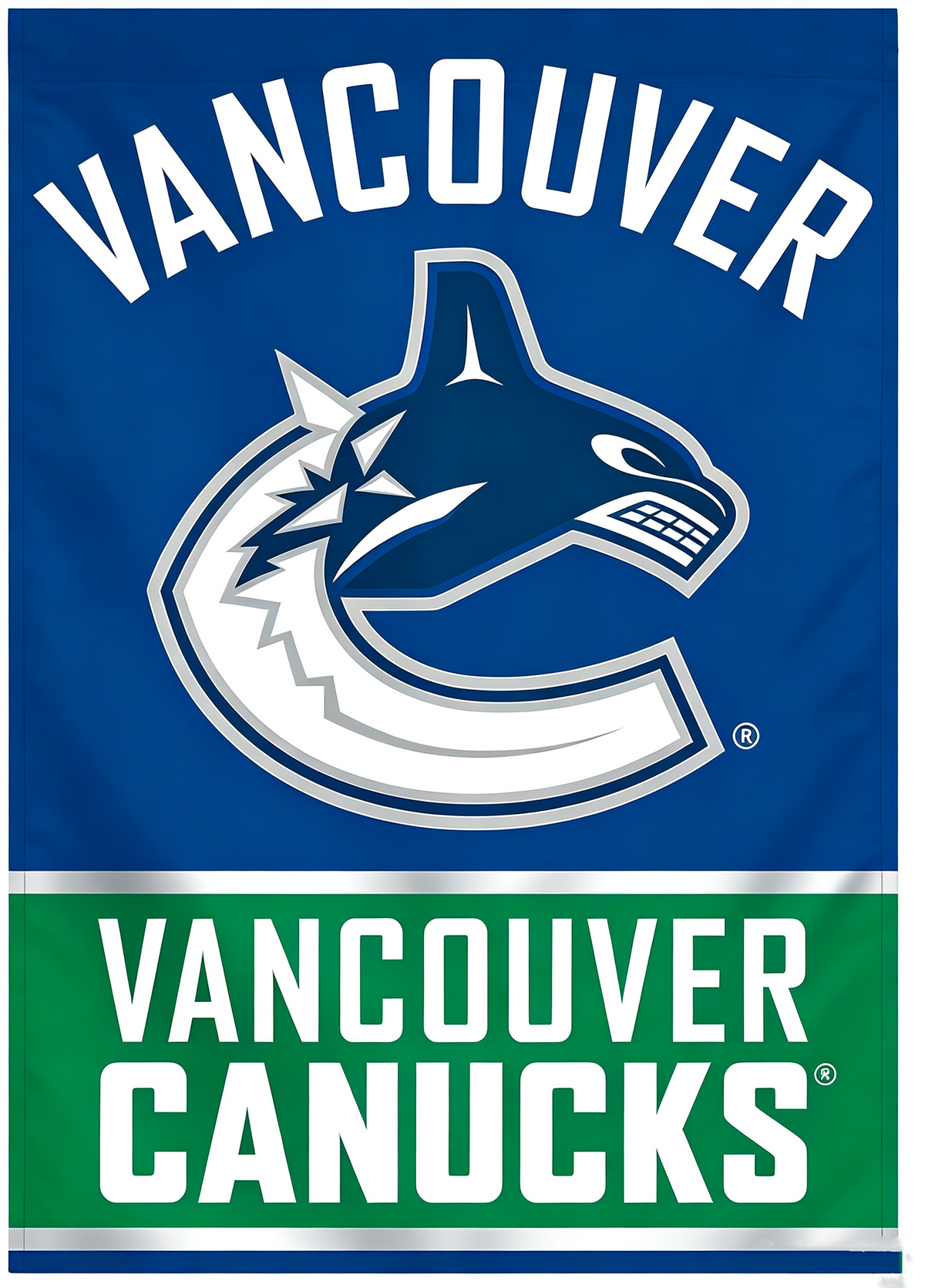 NHL Vancouver Canucks Flag - "12.5 x 18" "28 x 40" Inches - Vancouver Canucks Garden Flags