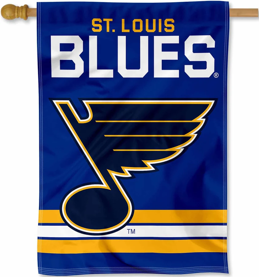NHL St. Louis Blues Flag - "12.5 x 18" "28 x 40" Inches - St. Louis Blues Garden Flags