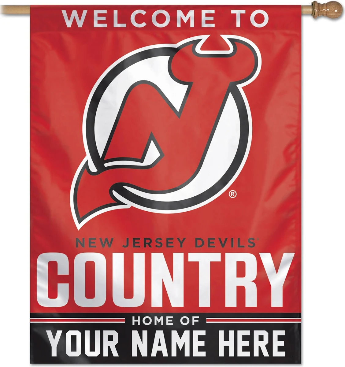 NHL New Jersey Devils Flag - "12.5 x 18" "28 x 40" Inches - New Jersey Devils Garden Flags