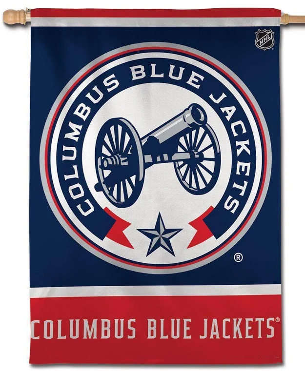 NHL Columbus Blue Jackets Flag - "12.5 x 18" "28 x 40" Inches - Blue Jackets Garden Flags