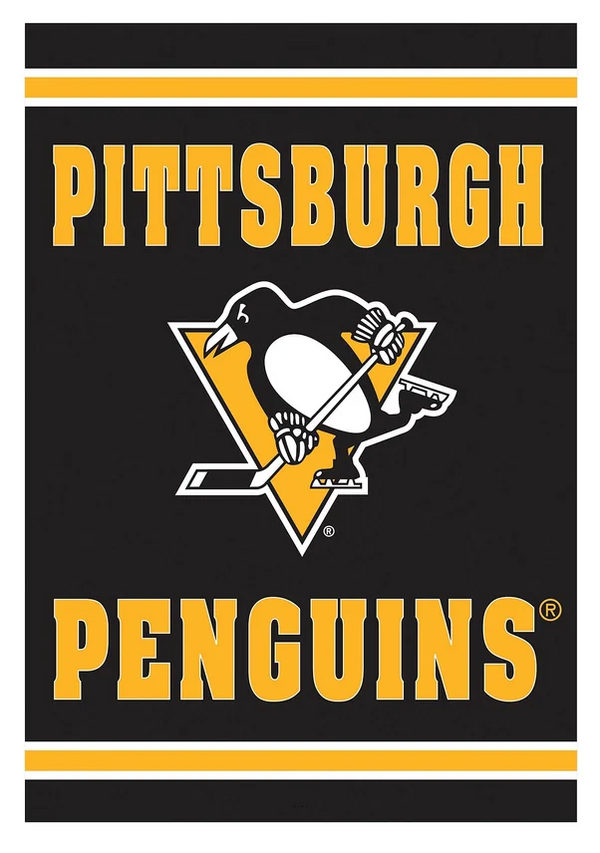 NHL  Pittsburgh Penguins Flag - "12.5 x 18" "28 x 40" Inches -  Pittsburgh Penguins Garden Flags