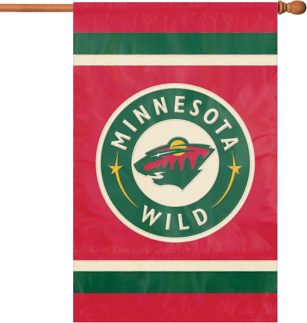 NHL Minnesota Wild Flag - "12.5 x 18" "28 x 40" Inches - Minnesota Wild Garden Flags