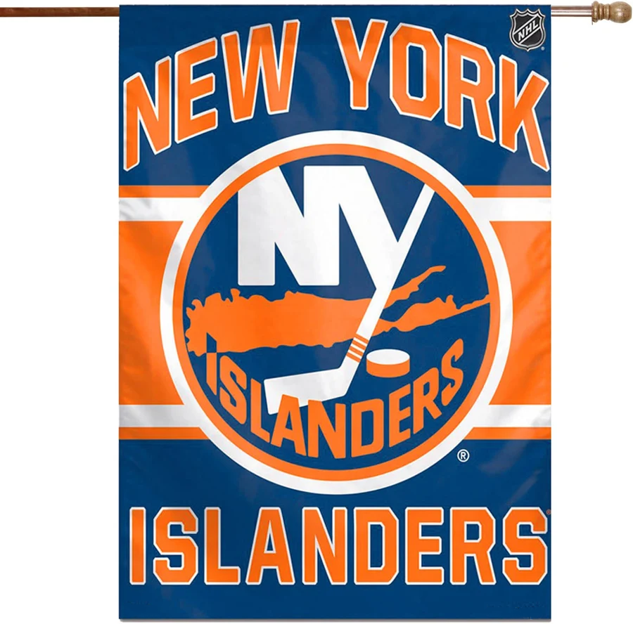NHL New York lslanders Flag - "12.5 x 18" "28 x 40" Inches - NY lslanders Garden Flags