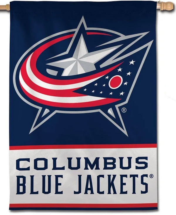 NHL Columbus Blue Jackets Flag - "12.5 x 18" "28 x 40" Inches - Blue Jackets Garden Flags