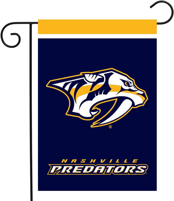 NHL Nashville Predators Flag - "12.5 x 18" "28 x 40" Inches - Nashville Predators Garden Flags