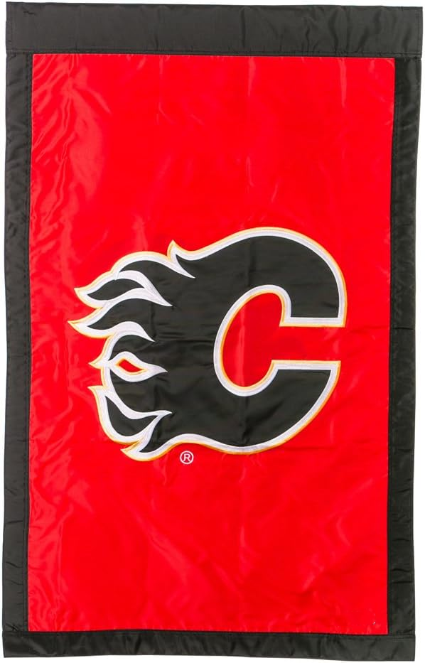 NHL Calgary Flames Flag - "12.5 x 18" "28 x 40" Inches - Calgary Flames Garden Flags