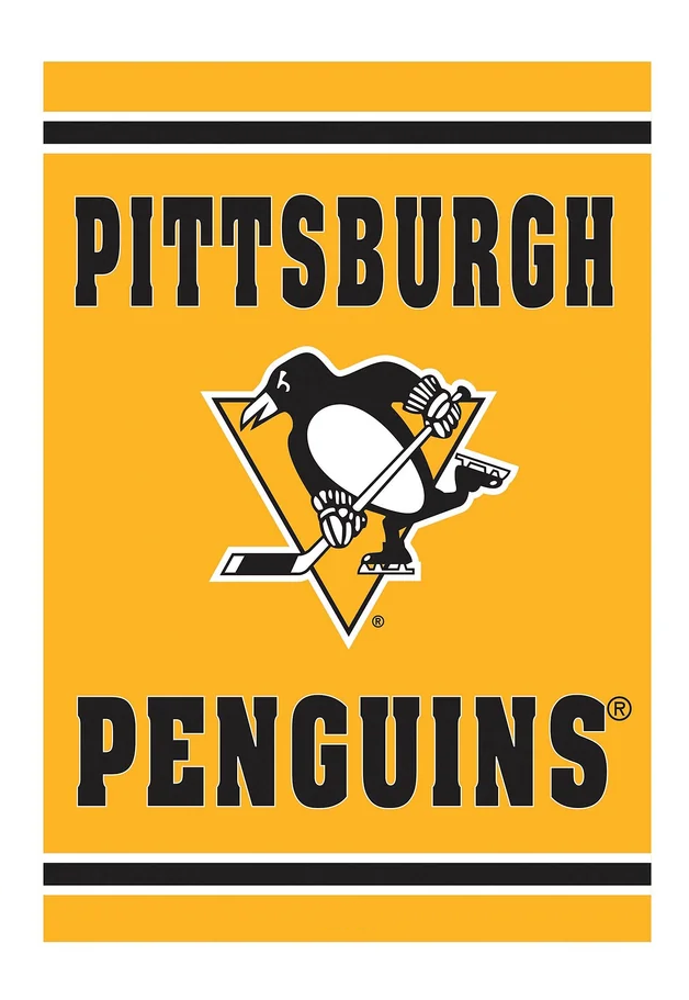 NHL  Pittsburgh Penguins Flag - "12.5 x 18" "28 x 40" Inches -  Pittsburgh Penguins Garden Flags