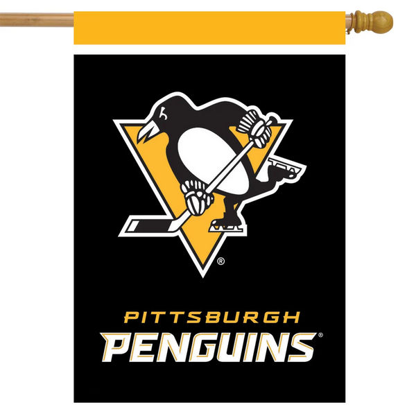 NHL  Pittsburgh Penguins Flag - "12.5 x 18" "28 x 40" Inches -  Pittsburgh Penguins Garden Flags