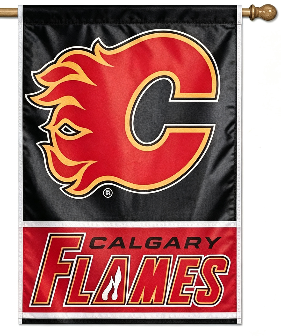 NHL Calgary Flames Flag - "12.5 x 18" "28 x 40" Inches - Calgary Flames Garden Flags