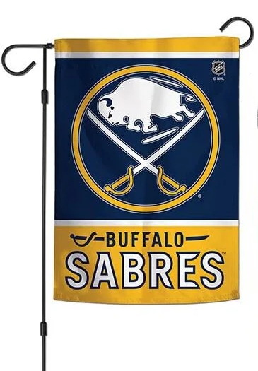 NHL Buffalo Sabres Flag - "12.5 x 18" "28 x 40" Inches - Buffalo Sabres Garden Flags
