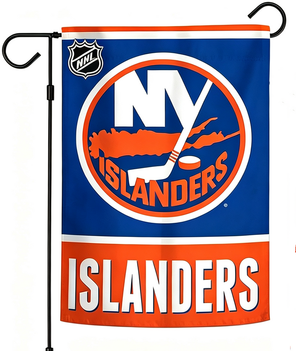 NHL New York lslanders Flag - "12.5 x 18" "28 x 40" Inches - NY lslanders Garden Flags