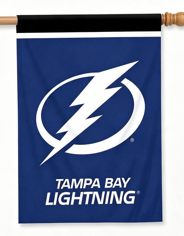 NHL Tampa Bay Lightning Flag - "12.5 x 18" "28 x 40" Inches - Tampa Bay Lightning Garden Flags