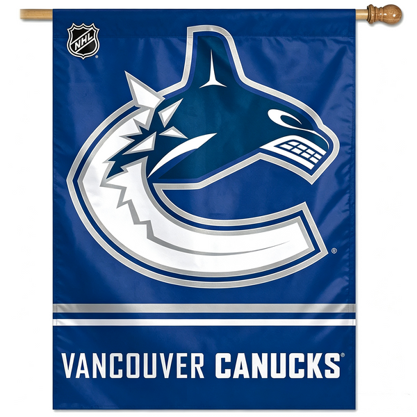 NHL Vancouver Canucks Flag - "12.5 x 18" "28 x 40" Inches - Vancouver Canucks Garden Flags