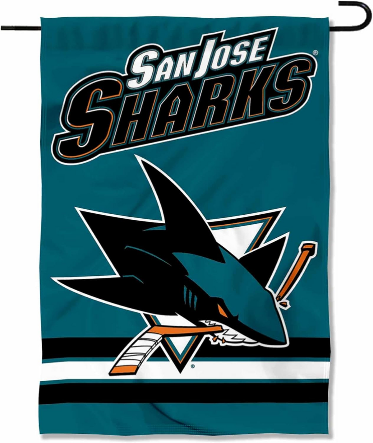NHL San Jose Sharks Flag - "12.5 x 18" "28 x 40" Inches - San Jose Sharks Garden Flags