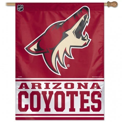 NHL Arizona Coyotes Flag - "12.5 x 18" "28 x 40" Inches - Arizona Coyotes Garden Flags