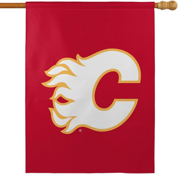 NHL Calgary Flames Flag - "12.5 x 18" "28 x 40" Inches - Calgary Flames Garden Flags