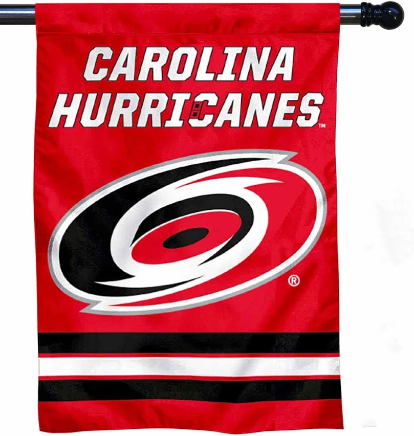 NHL Carolina Hurricanes Flag - "12.5 x 18" "28 x 40" Inches - Carolina Hurricanes Garden Flags