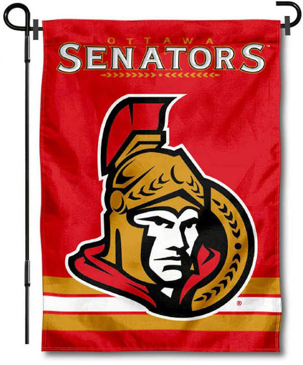 NHL Ottawa Senators Flag - "12.5 x 18" "28 x 40" Inches - Ottawa Senators Garden Flags