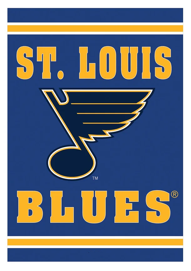 NHL St. Louis Blues Flag - "12.5 x 18" "28 x 40" Inches - St. Louis Blues Garden Flags