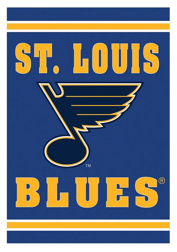 NHL St. Louis Blues Flag - "12.5 x 18" "28 x 40" Inches - St. Louis Blues Garden Flags