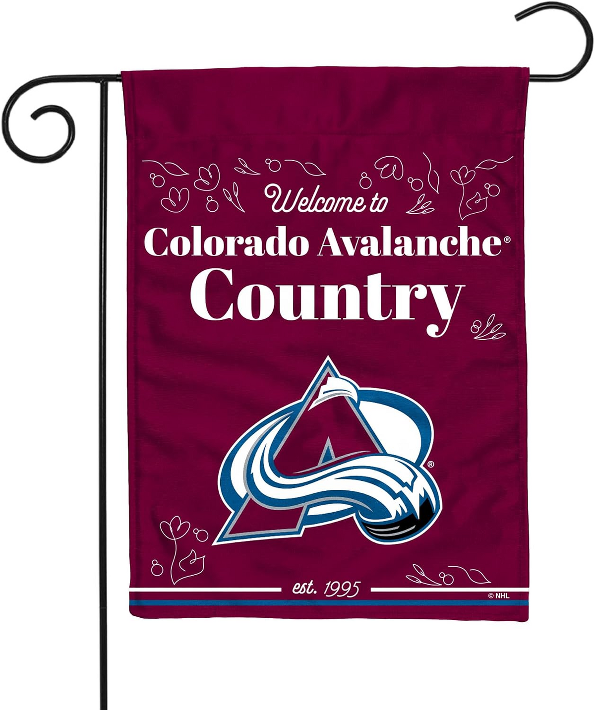 NHL Colorado Avalanche Flag - "12.5 x 18" "28 x 40" Inches - Colorado Avalanche Garden Flags