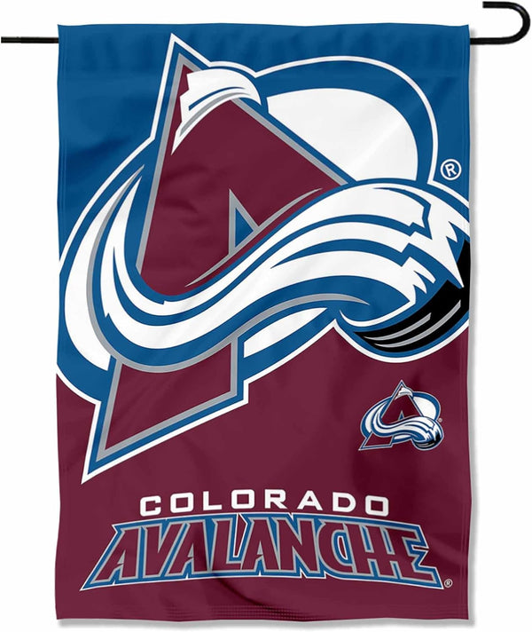NHL Colorado Avalanche Flag - "12.5 x 18" "28 x 40" Inches - Colorado Avalanche Garden Flags