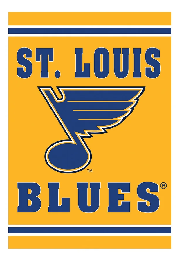 NHL St. Louis Blues Flag - "12.5 x 18" "28 x 40" Inches - St. Louis Blues Garden Flags