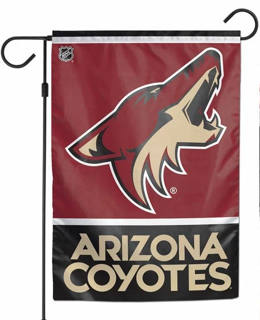 NHL Arizona Coyotes Flag - "12.5 x 18" "28 x 40" Inches - Arizona Coyotes Garden Flags