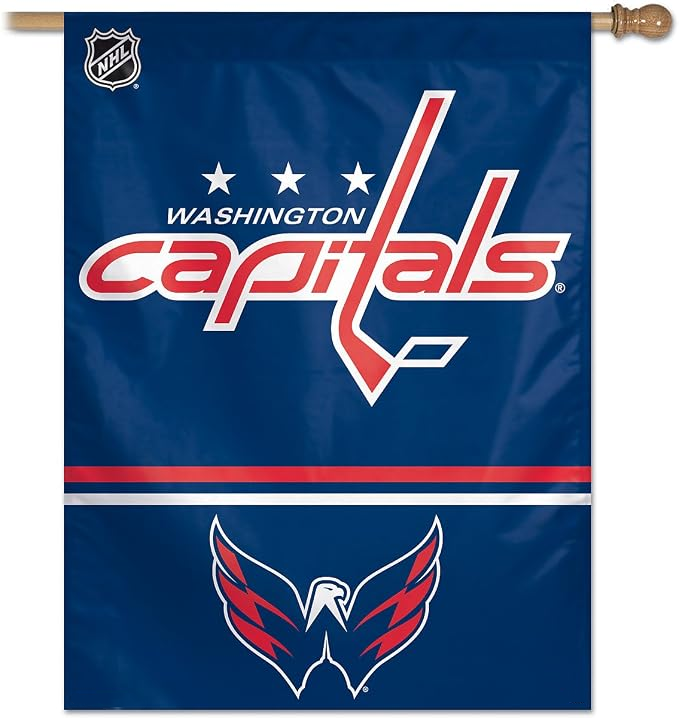 NHLWashington Capitals Flag - "12.5 x 18" "28 x 40" Inches - Washington Capitals Garden Flags