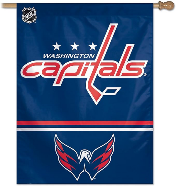 NHLWashington Capitals Flag - "12.5 x 18" "28 x 40" Inches - Washington Capitals Garden Flags