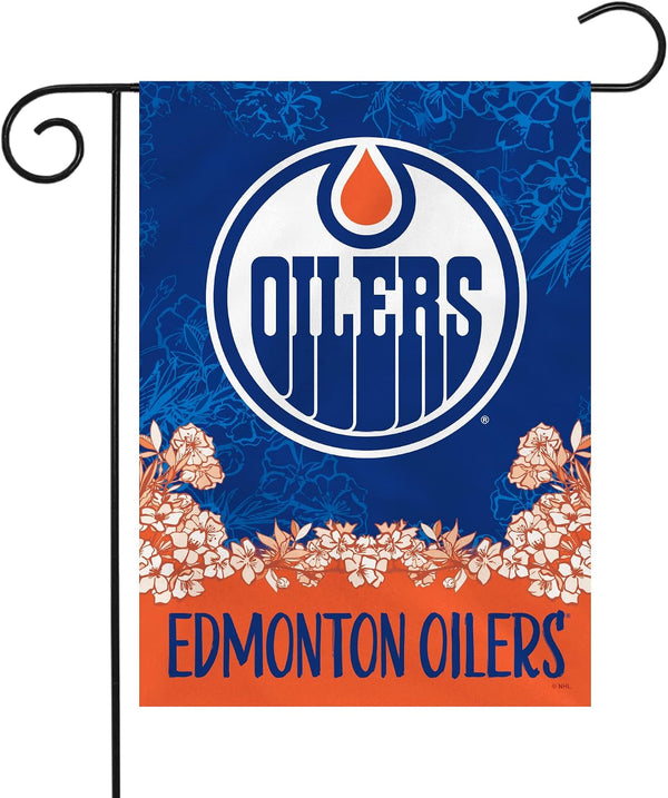 NHL  Edmonton Oilers Flag - "12.5 x 18" "28 x 40" Inches -  Edmonton Oilers Garden Flags