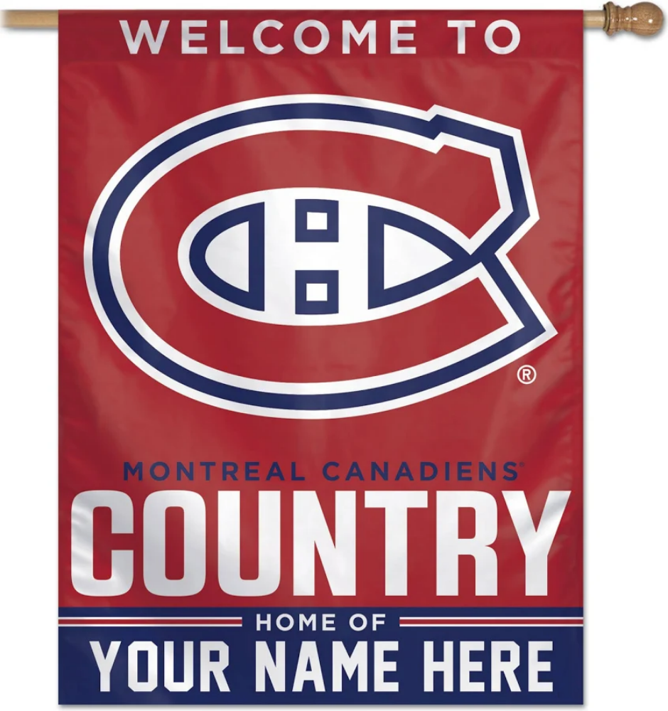 NHL Montreal Canadiens Flag - "12.5 x 18" "28 x 40" Inches - Montreal Canadiens Garden Flags