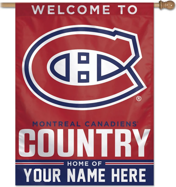 NHL Montreal Canadiens Flag - "12.5 x 18" "28 x 40" Inches - Montreal Canadiens Garden Flags