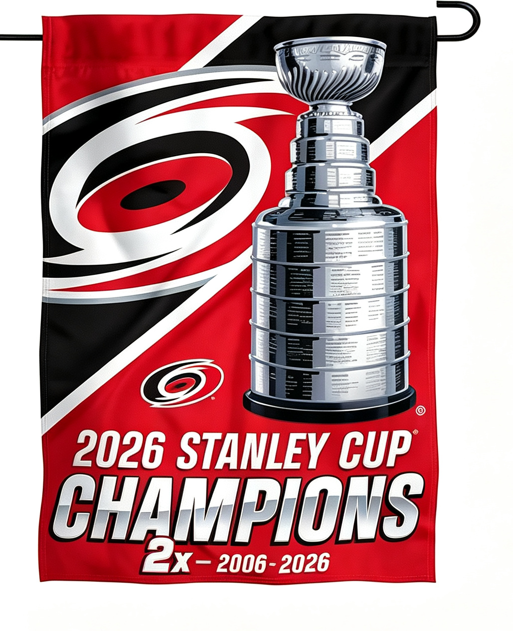 NHL Carolina Hurricanes Flag - "12.5 x 18" "28 x 40" Inches - Carolina Hurricanes Garden Flags
