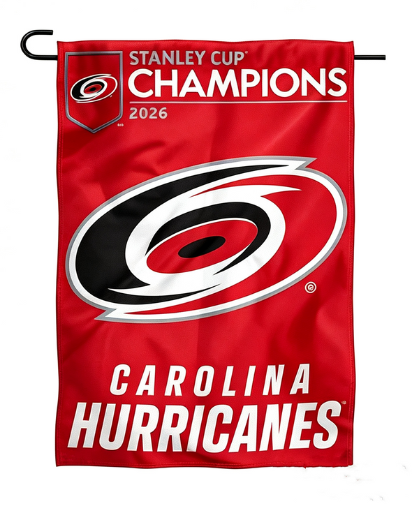 NHL Carolina Hurricanes Flag - "12.5 x 18" "28 x 40" Inches - Carolina Hurricanes Garden Flags