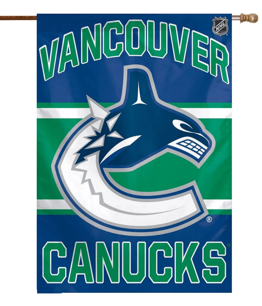 NHL Vancouver Canucks Flag - "12.5 x 18" "28 x 40" Inches - Vancouver Canucks Garden Flags