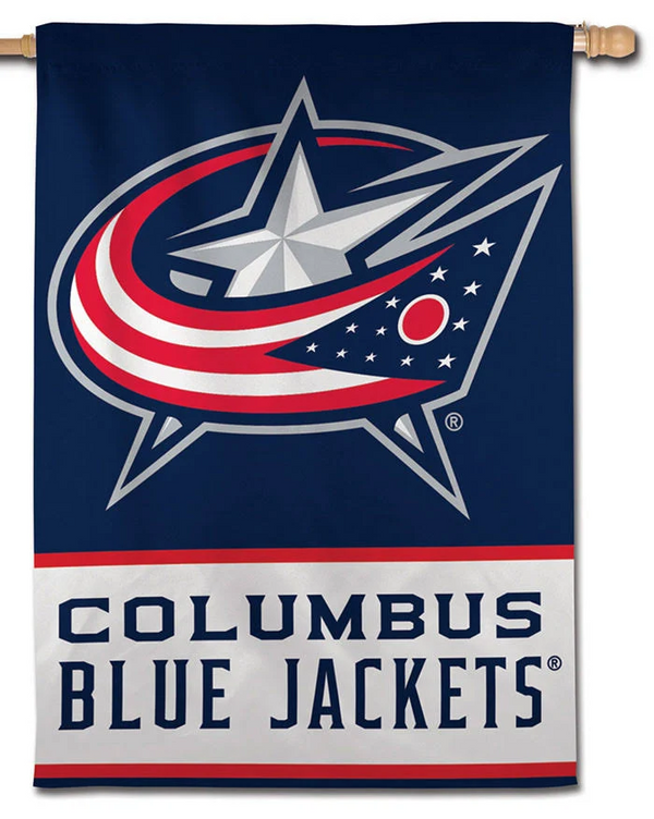 NHL Columbus Blue Jackets Flag - "12.5 x 18" "28 x 40" Inches - Blue Jackets Garden Flags