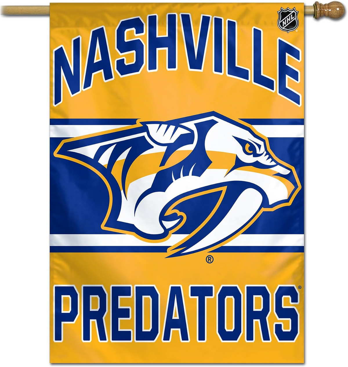 NHL Nashville Predators Flag - "12.5 x 18" "28 x 40" Inches - Nashville Predators Garden Flags