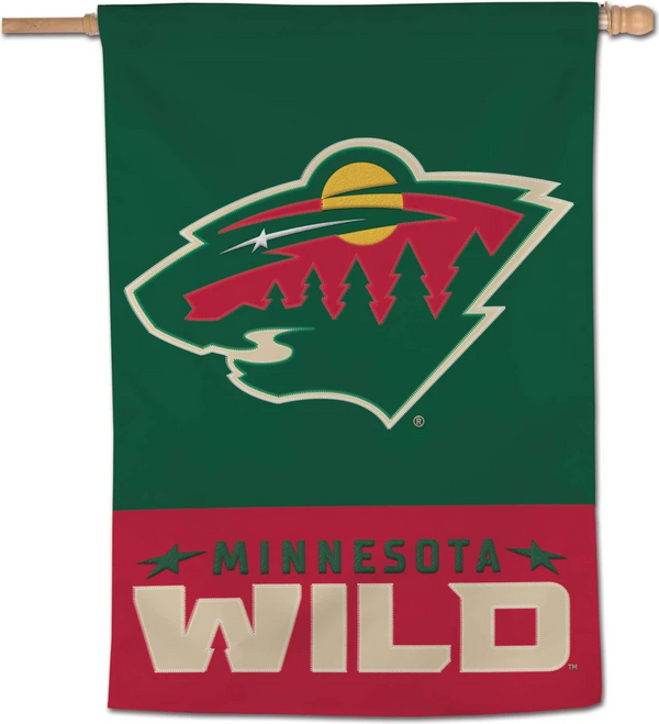NHL Minnesota Wild Flag - "12.5 x 18" "28 x 40" Inches - Minnesota Wild Garden Flags