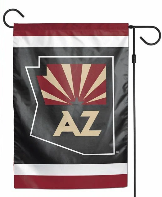 NHL Arizona Coyotes Flag - "12.5 x 18" "28 x 40" Inches - Arizona Coyotes Garden Flags