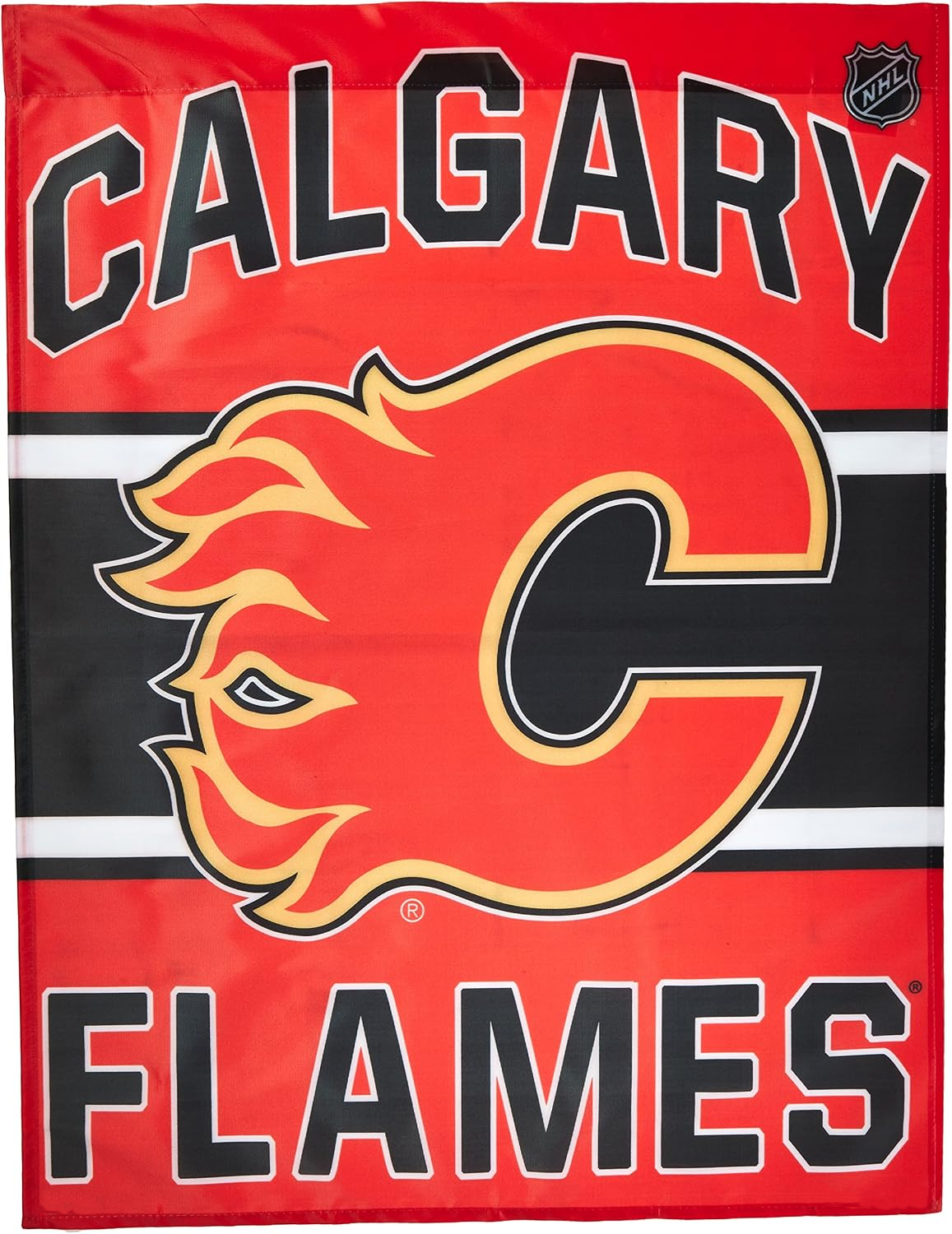 NHL Calgary Flames Flag - "12.5 x 18" "28 x 40" Inches - Calgary Flames Garden Flags