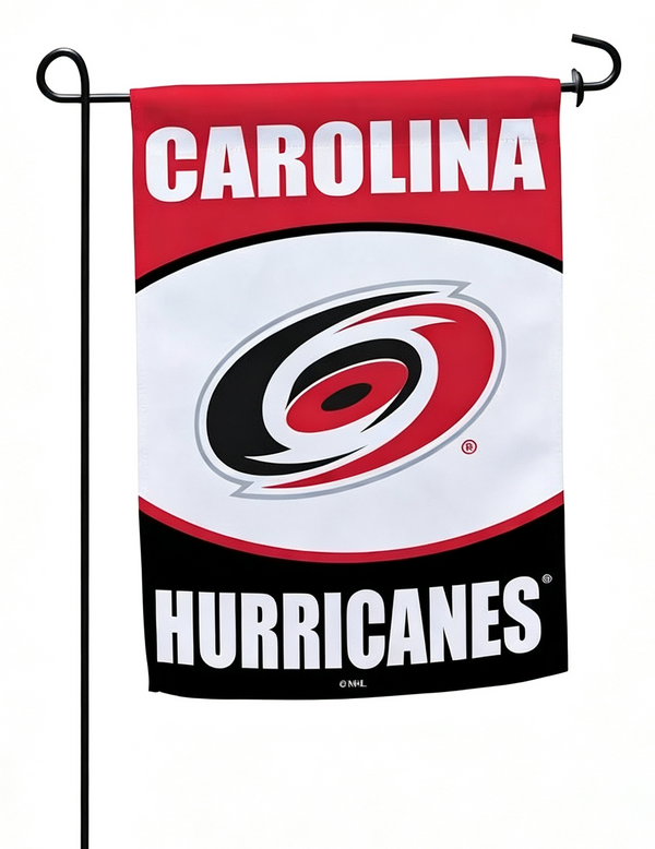 NHL Carolina Hurricanes Flag - "12.5 x 18" "28 x 40" Inches - Carolina Hurricanes Garden Flags