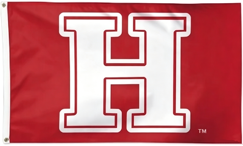 Harvard Crimson University Large College Flag- 3x5 ft H-NCAA Harvard Crimson Law School Banner-100% Polyester- One sided / Double sided