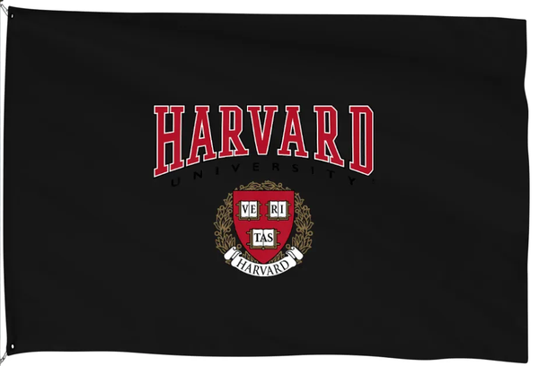 Harvard Crimson University Large College Flag- 3x5 ft H-NCAA Harvard Crimson Law School Banner-100% Polyester- One sided / Double sided