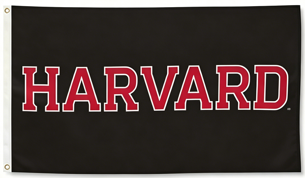 Harvard Crimson University Large College Flag- 3x5 ft H-NCAA Harvard Crimson Law School Banner-100% Polyester- One sided / Double sided