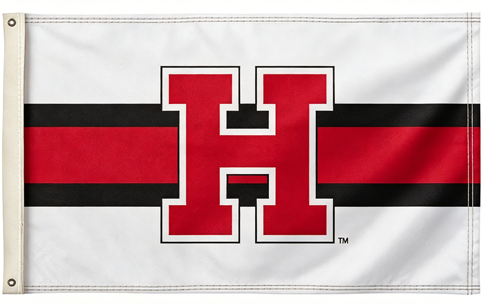 Harvard Crimson University Large College Flag- 3x5 ft H-NCAA Harvard Crimson Law School Banner-100% Polyester- One sided / Double sided