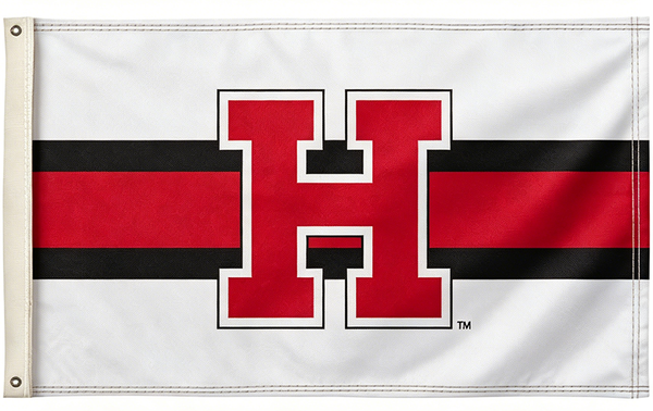Harvard Crimson University Large College Flag- 3x5 ft H-NCAA Harvard Crimson Law School Banner-100% Polyester- One sided / Double sided