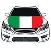 Bandiera d'Italia，Car Hood Cover Italian flag ,Engine Banner Flag of Italy ,3.3X5ft, 100% Polyester Elastic Fabrics Can be Washed Suitable for large SUV and Pickup Trucks