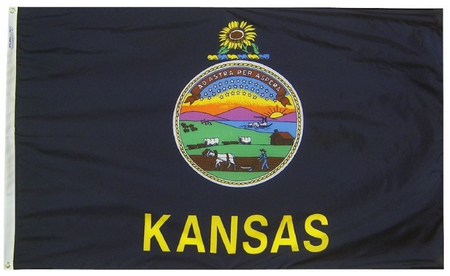 Kansas State Flag-3x5 FT-100% polyester