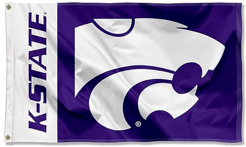 Kansas State Wildcats KSU University Flag -3x5 FT-100% polyester